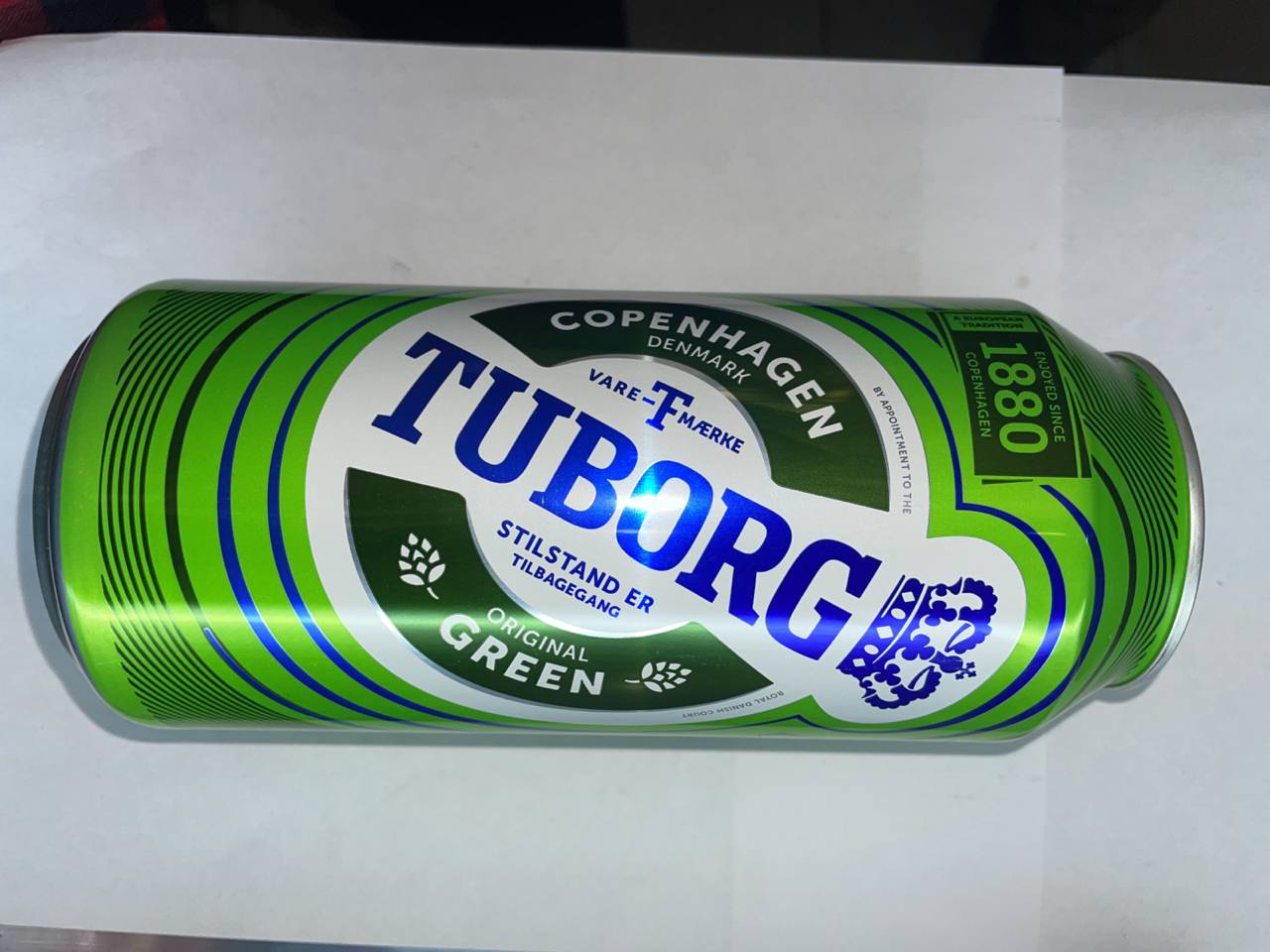 Пиво светлое пастеризованное "Туборг Грин" ("Tuborg Green") в ж/б,Самара